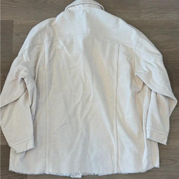 ZARA‎ Off White Corduroy Jacket - Picture 2 of 4